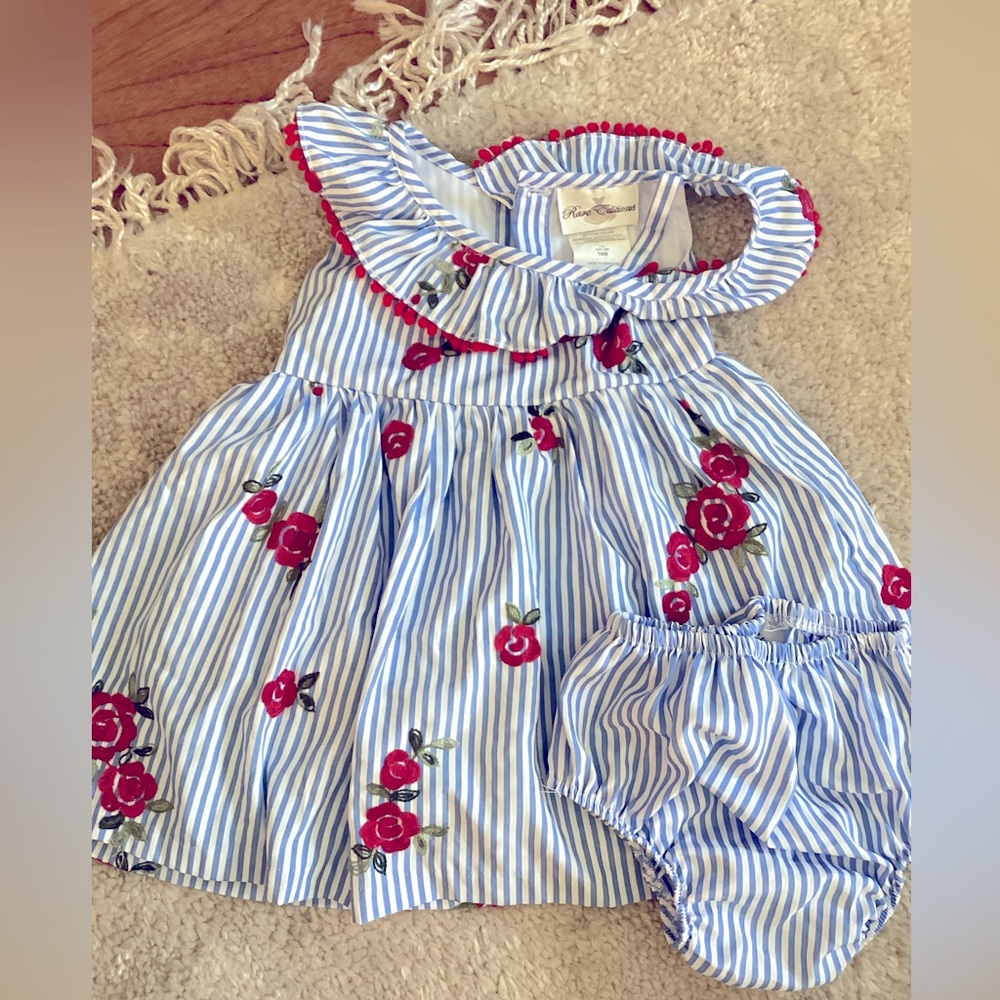 Girls 18 months 4th of July dress with bloomer Rare Editions